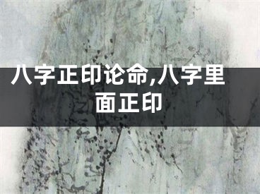 八字正印论命,八字里面正印
