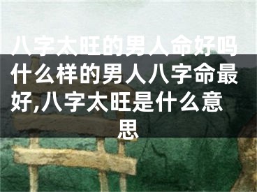 八字太旺的男人命好吗什么样的男人八字命最好,八字太旺是什么意思