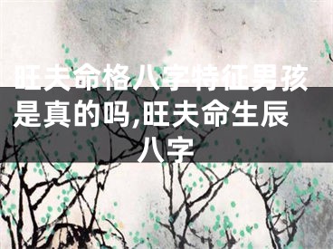 旺夫命格八字特征男孩是真的吗,旺夫命生辰八字