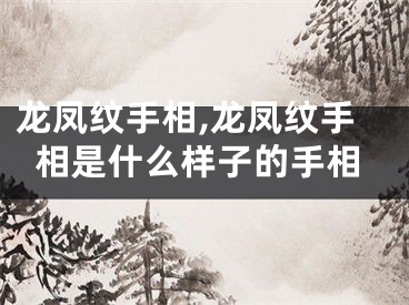 龙凤纹手相,龙凤纹手相是什么样子的手相