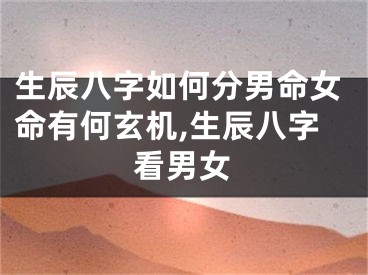 生辰八字如何分男命女命有何玄机,生辰八字看男女