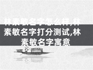 林素敏名字怎么样,林素敏名字打分测试,林素敏名字寓意