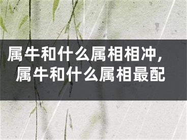 属牛和什么属相相冲,属牛和什么属相最配