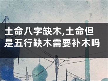 土命八字缺木,土命但是五行缺木需要补木吗