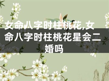 女命八字时柱桃花,女命八字时柱桃花星会二婚吗