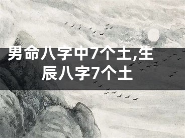男命八字中7个土,生辰八字7个土