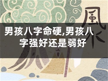 男孩八字命硬,男孩八字强好还是弱好