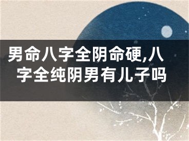 男命八字全阴命硬,八字全纯阴男有儿子吗
