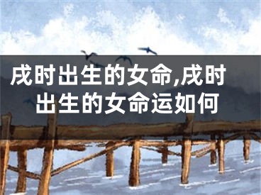 戌时出生的女命,戌时出生的女命运如何