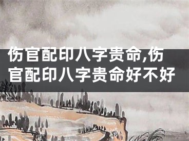 伤官配印八字贵命,伤官配印八字贵命好不好