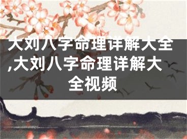 大刘八字命理详解大全,大刘八字命理详解大全视频