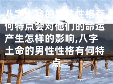 八字土命的男性性格有何特点会对他们的命运产生怎样的影响,八字土命的男性性格有何特点