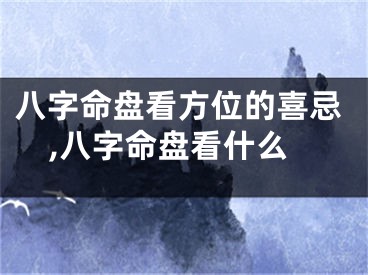 八字命盘看方位的喜忌,八字命盘看什么