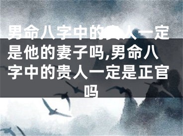 男命八字中的贵人一定是他的妻子吗,男命八字中的贵人一定是正官吗