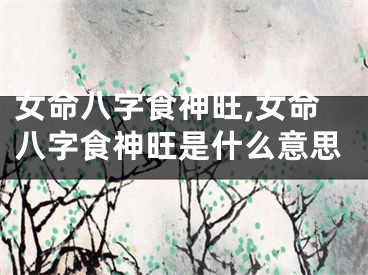 女命八字食神旺,女命八字食神旺是什么意思