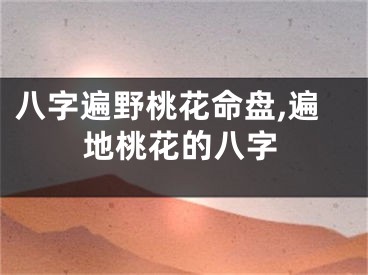 八字遍野桃花命盘,遍地桃花的八字