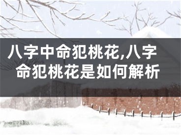 八字中命犯桃花,八字命犯桃花是如何解析