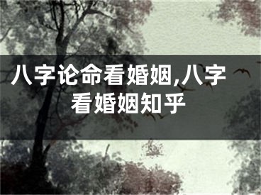 八字论命看婚姻,八字看婚姻知乎