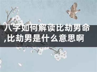 八字如何解读比劫男命,比劫男是什么意思啊