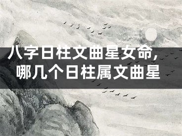 八字日柱文曲星女命,哪几个日柱属文曲星