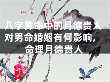 八字算命中的月德贵人对男命婚姻有何影响,命理月德贵人