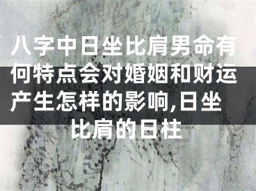 八字中日坐比肩男命有何特点会对婚姻和财运产生怎样的影响,日坐比肩的日柱