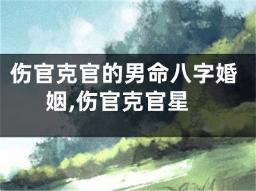 伤官克官的男命八字婚姻,伤官克官星