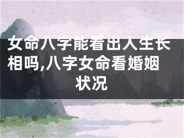 女命八字能看出人生长相吗,八字女命看婚姻状况