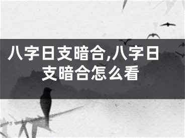 八字日支暗合,八字日支暗合怎么看