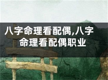 八字命理看配偶,八字命理看配偶职业