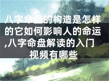 八字命盘的构造是怎样的它如何影响人的命运,八字命盘解读的入门视频有哪些