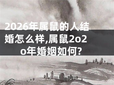 2026年属鼠的人结婚怎么样,属鼠2o2o年婚姻如何?