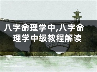 八字命理学中,八字命理学中级教程解读