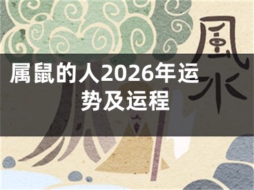属鼠的人2026年运势及运程