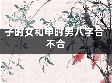 子时女和申时男八字合不合