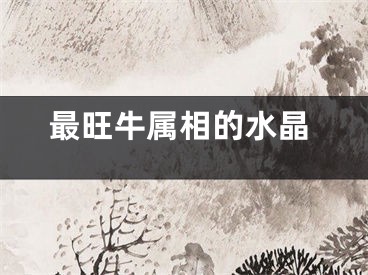 最旺牛属相的水晶