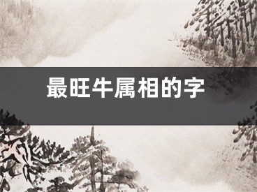 最旺牛属相的字