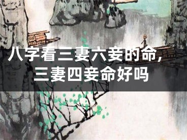 八字看三妻六妾的命,三妻四妾命好吗