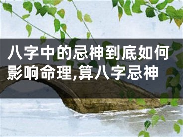 八字中的忌神到底如何影响命理,算八字忌神