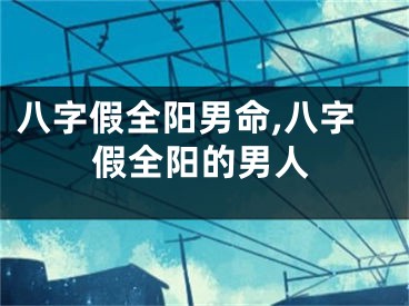 八字假全阳男命,八字假全阳的男人