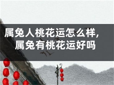 属兔人桃花运怎么样,属兔有桃花运好吗