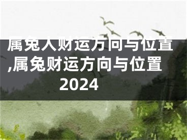 属兔人财运方向与位置,属兔财运方向与位置2024