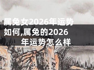 属兔女2026年运势如何,属兔的2026年运势怎么样