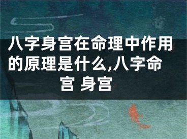 八字身宫在命理中作用的原理是什么,八字命宫 身宫