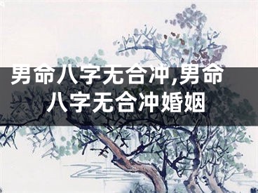 男命八字无合冲,男命八字无合冲婚姻