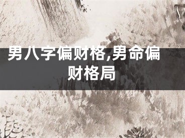 男八字偏财格,男命偏财格局