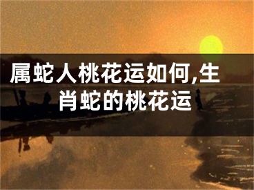 属蛇人桃花运如何,生肖蛇的桃花运