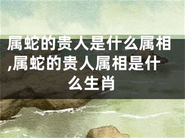 属蛇的贵人是什么属相,属蛇的贵人属相是什么生肖