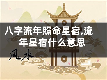八字流年照命星宿,流年星宿什么意思