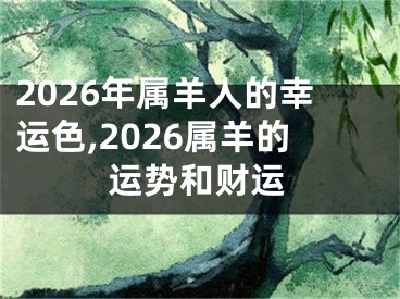 2026年属羊人的幸运色,2026属羊的运势和财运